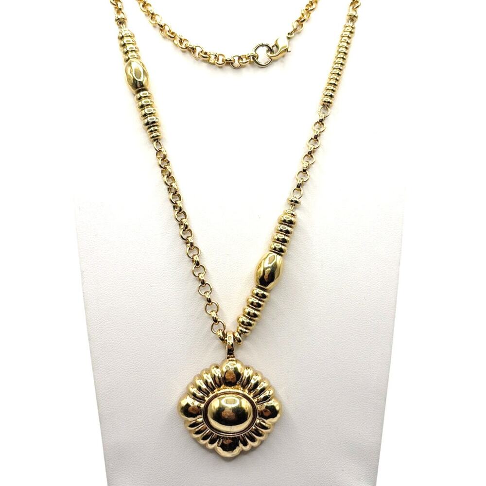 Monet Vintage Gold Tone Necklace 32”